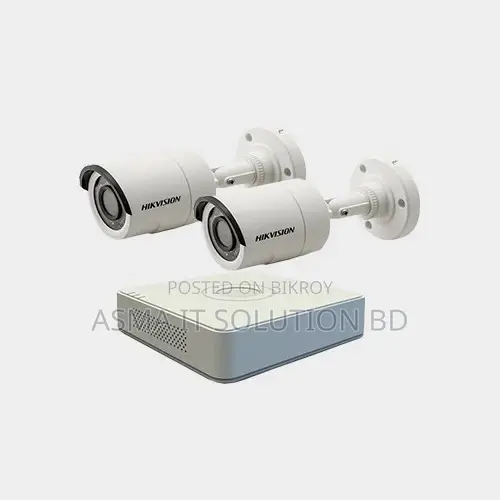 Hikvision (2 PCS 2 MP Full Color CCTV Camera Package )