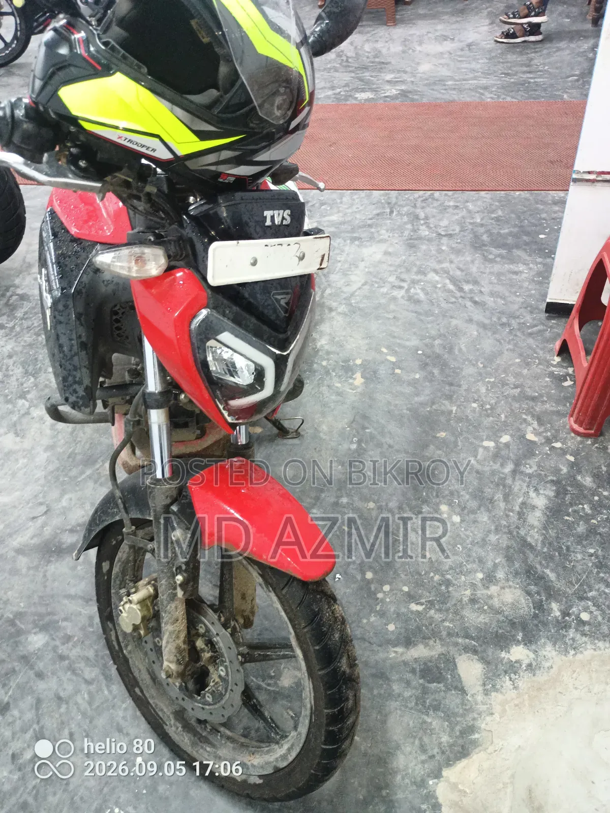 TVS Raider 125 2022 Red