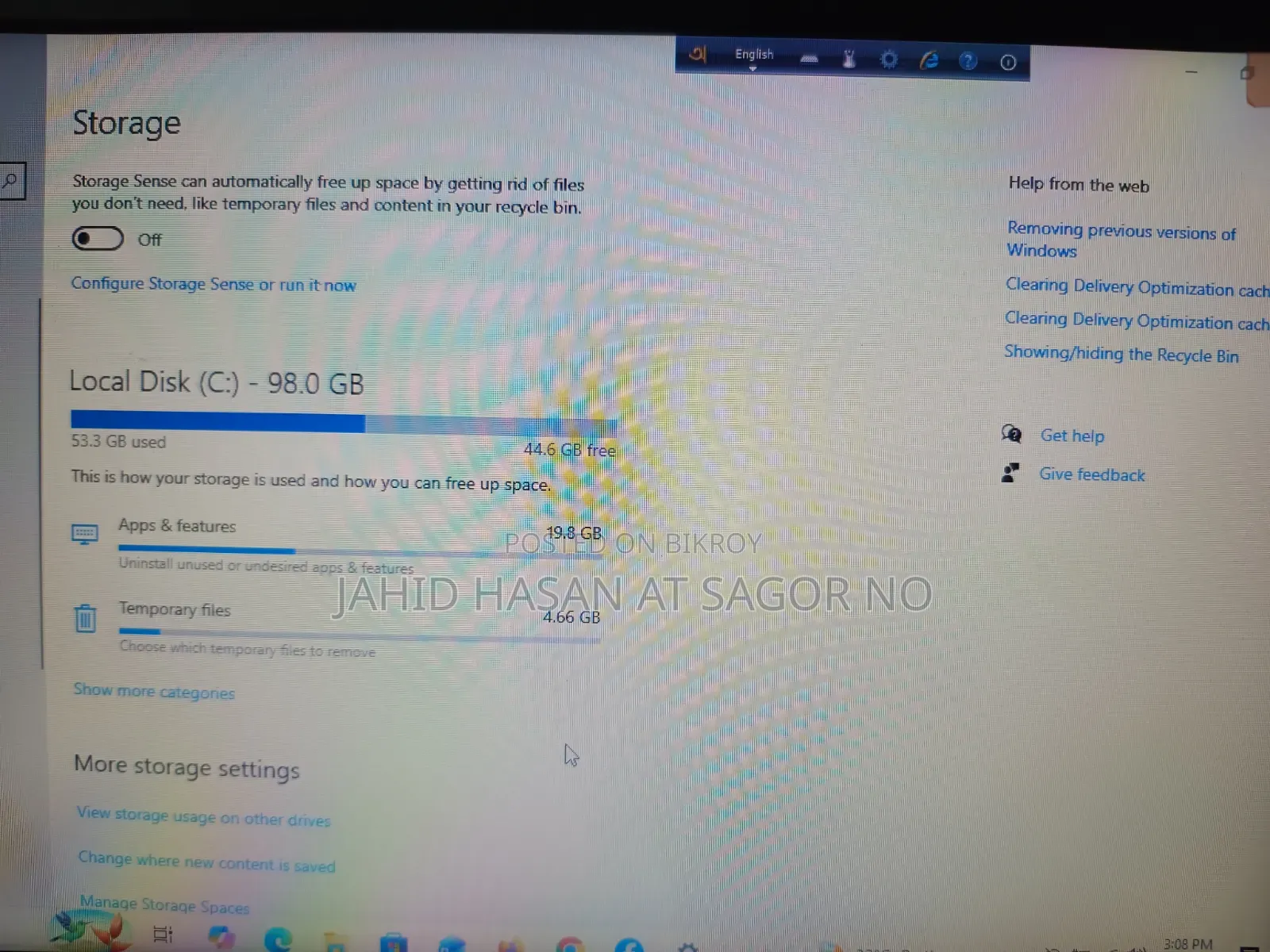 Laptop ASUS Vivobook 14 OLED 8GB Intel Core I5 SSD 128GB