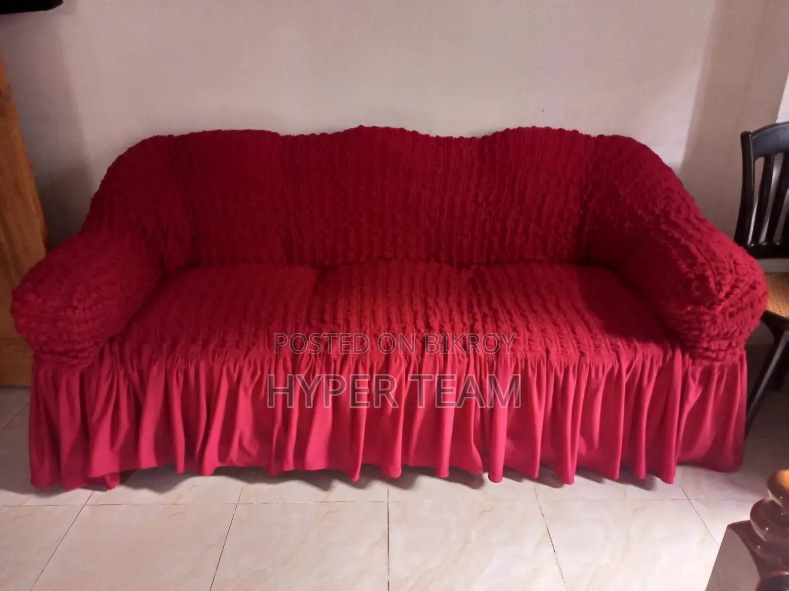Sofa With Red Cover