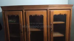 Segun Wood Showcase – Solid Wood, Glass Doors
