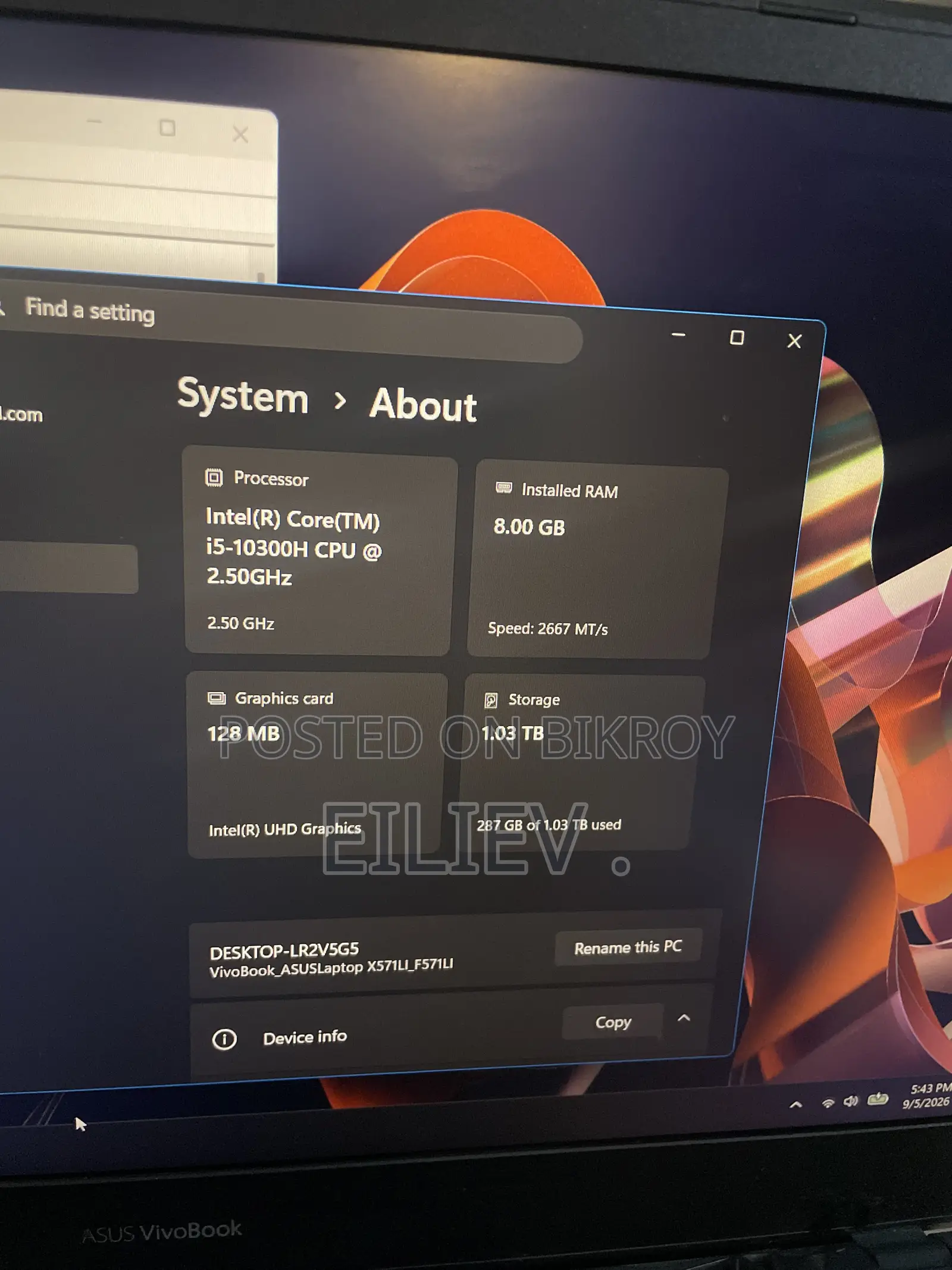 Laptop ASUS X550LC 8GB Intel Core I5 HDD+SSD 1T