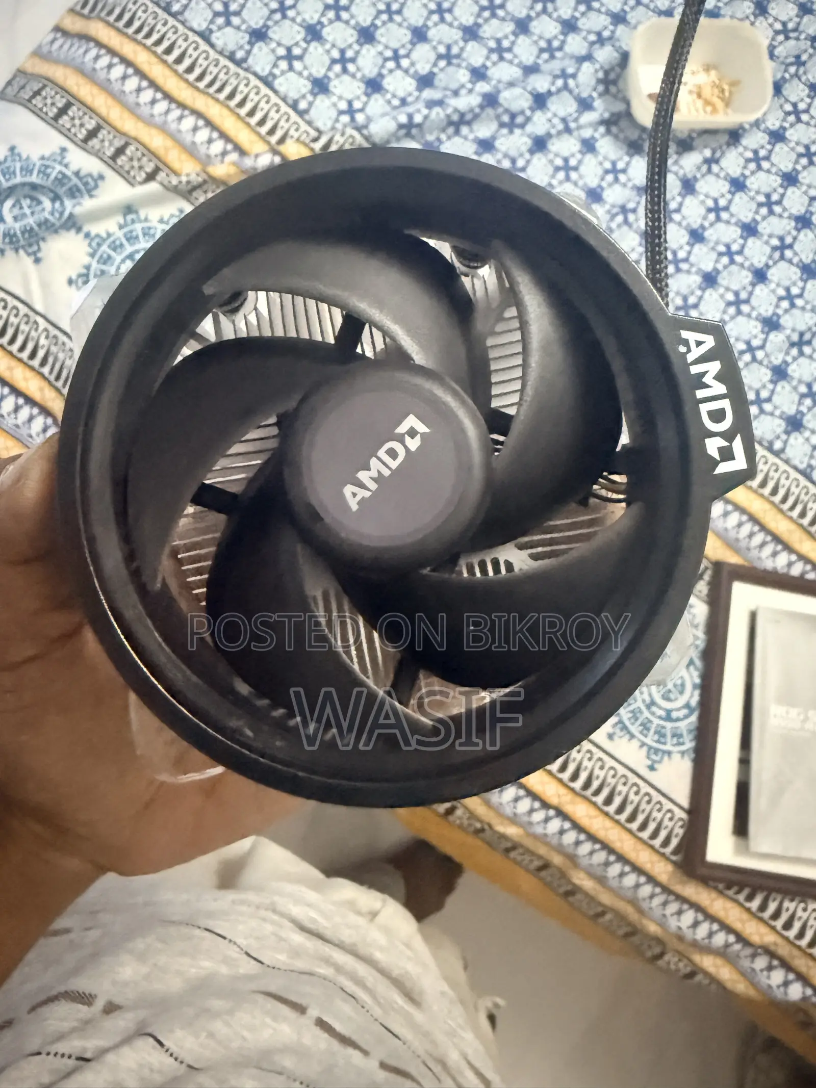 AMD Ryzen 5 5600X SOCKET AM4 Heat Sink Cooling Fan, Fan Only No CPU