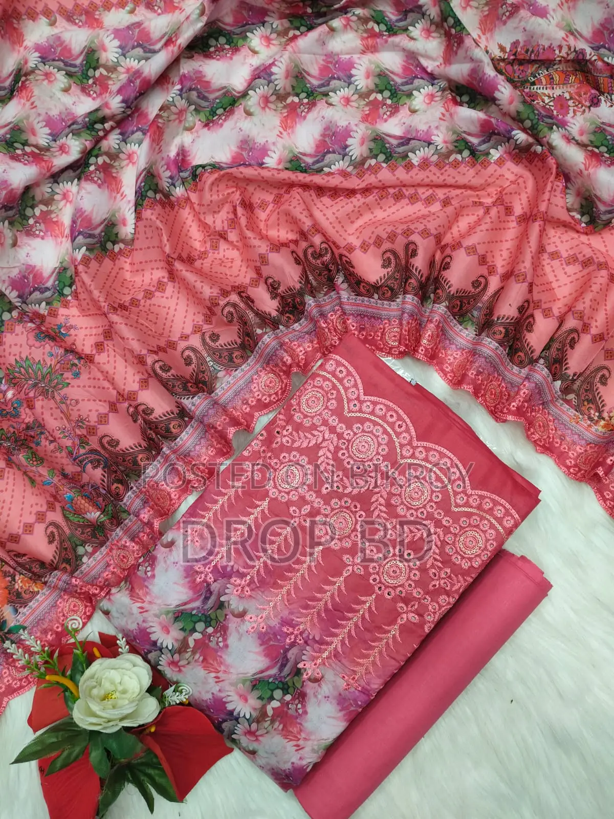 Unstitch Printed Three Piece