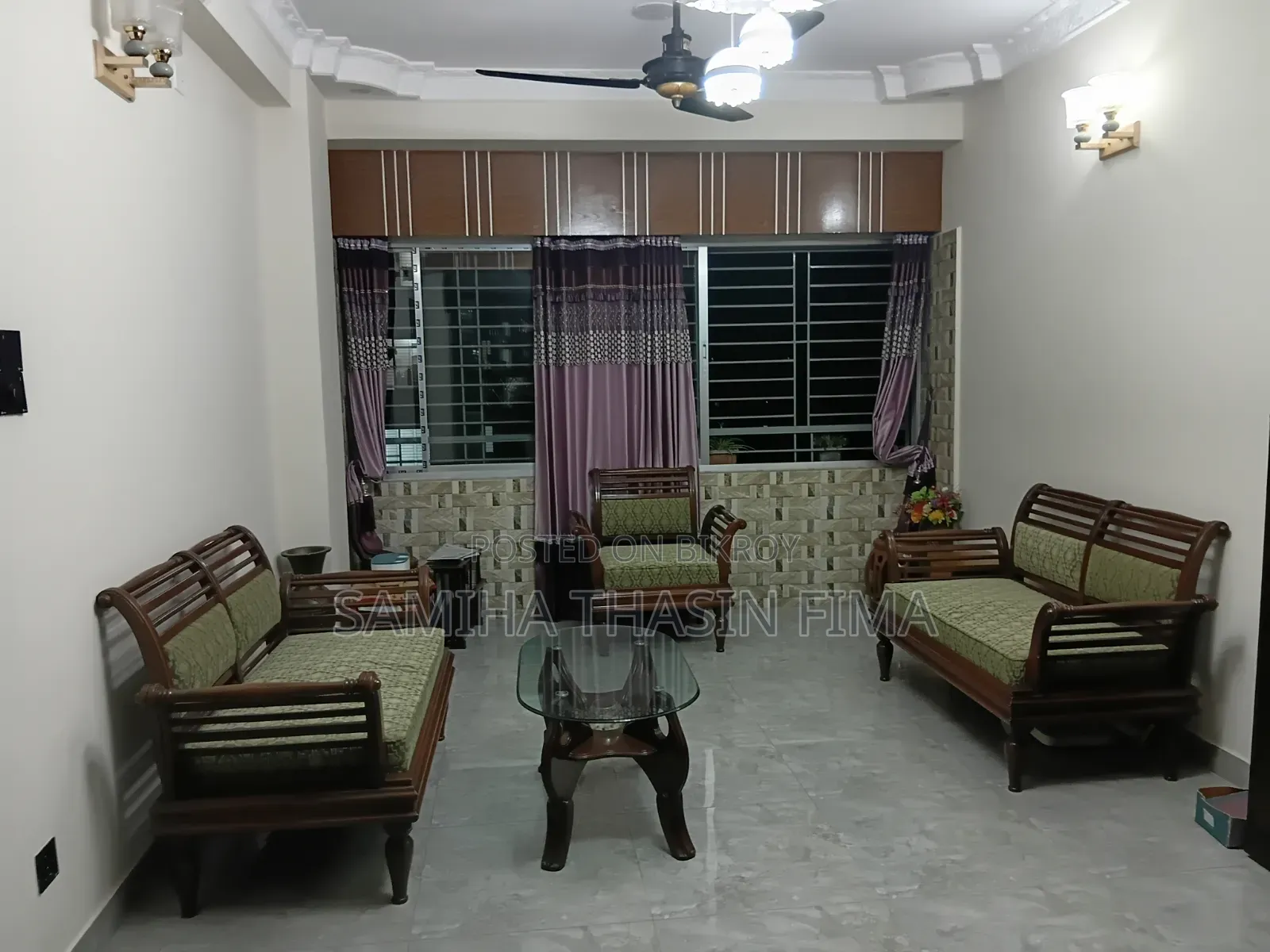 সোফা সেট ও সেন্টার টেবিল