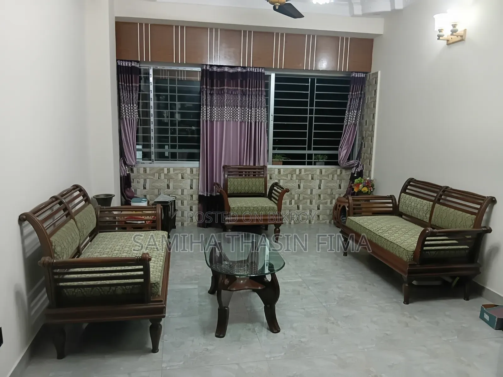 সোফা সেট ও সেন্টার টেবিল