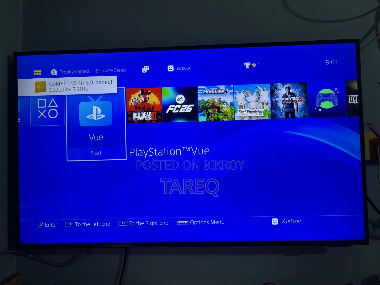 PS4 Fat 500GB Jailbreak | System 13.00 | 2 Controller | Full Fresh
