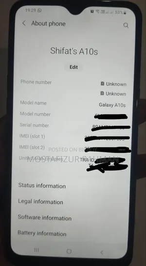 Samsung Galaxy A10s 32 GB Black