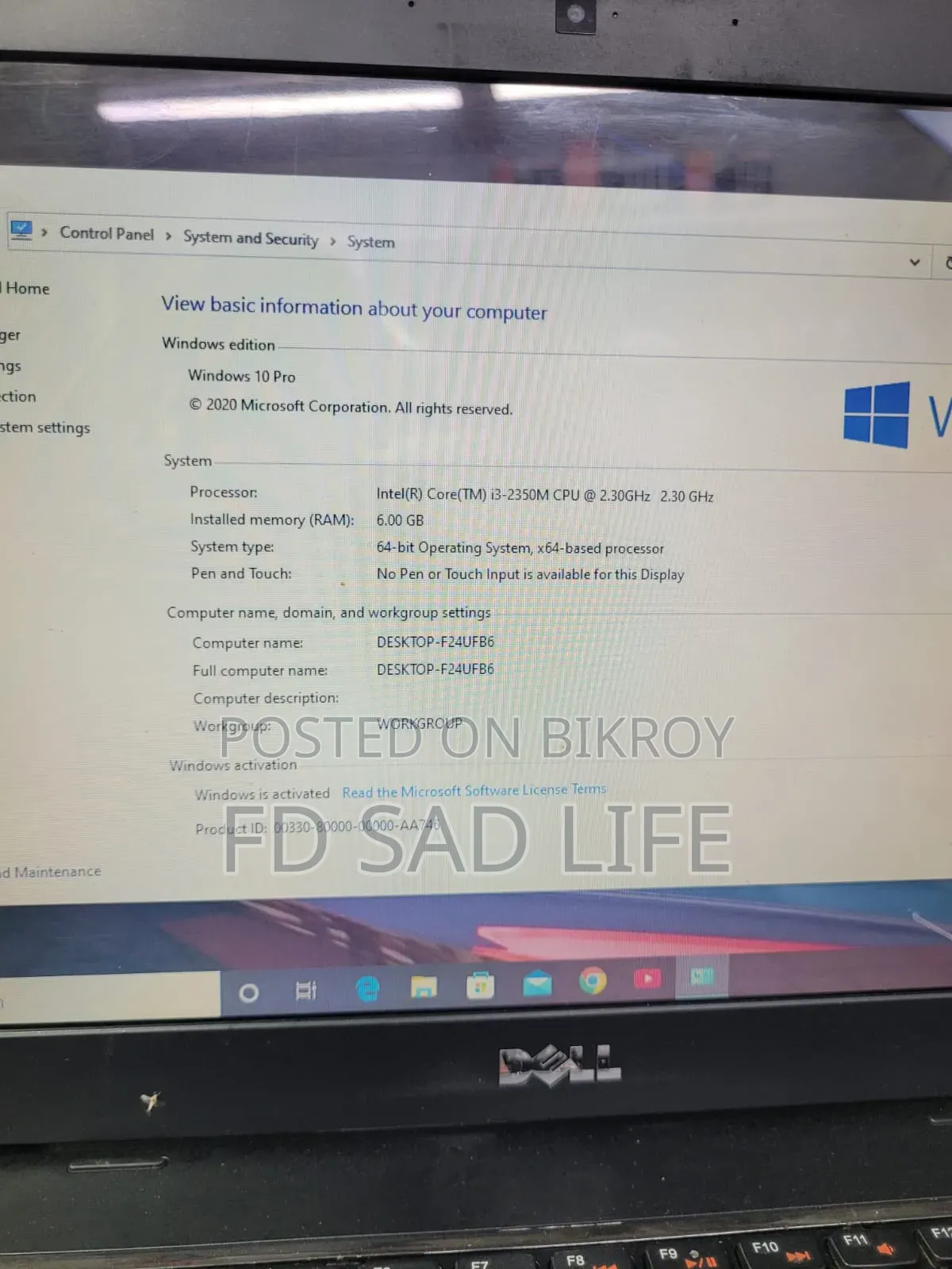 Laptop Dell Inspiron 13 7310 6GB Intel Core I3 HDD 500GB