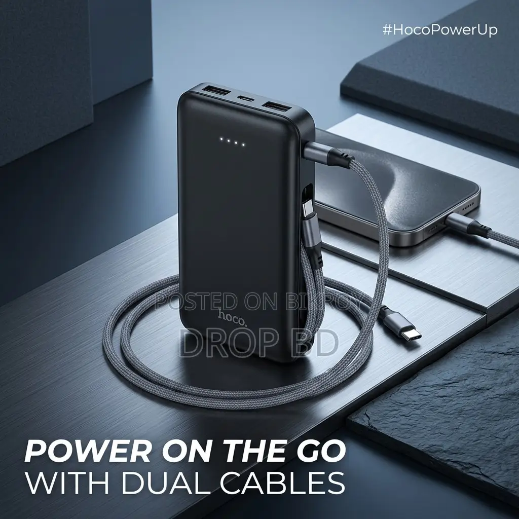 Hoco J165 Ultra-Slim 10000mAh Four-Port Power Bank