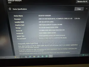 Laptop Lenovo Ideapad 3 4gb Amd A4 SSD 128gb