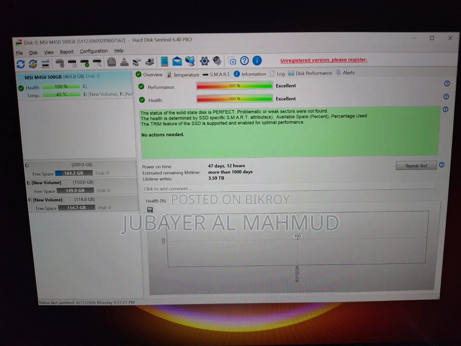 Msi Spatium M450 500gb Pcie 4.0 SSD