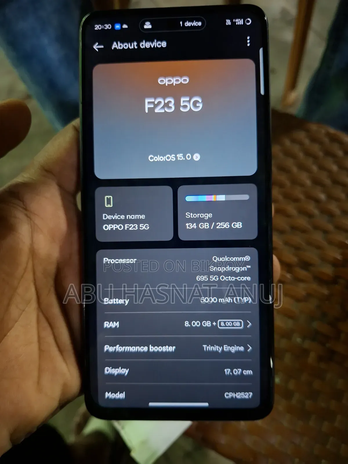 Oppo F23 256 GB Black