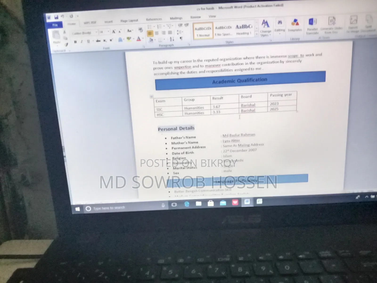 Laptop Advent 1115C 1GB Intel Core I3 HDD 128GB