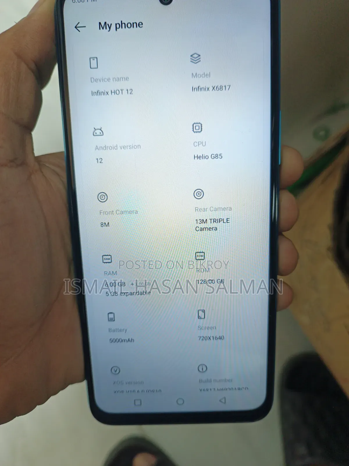 Infinix Hot 12 128 GB Blue