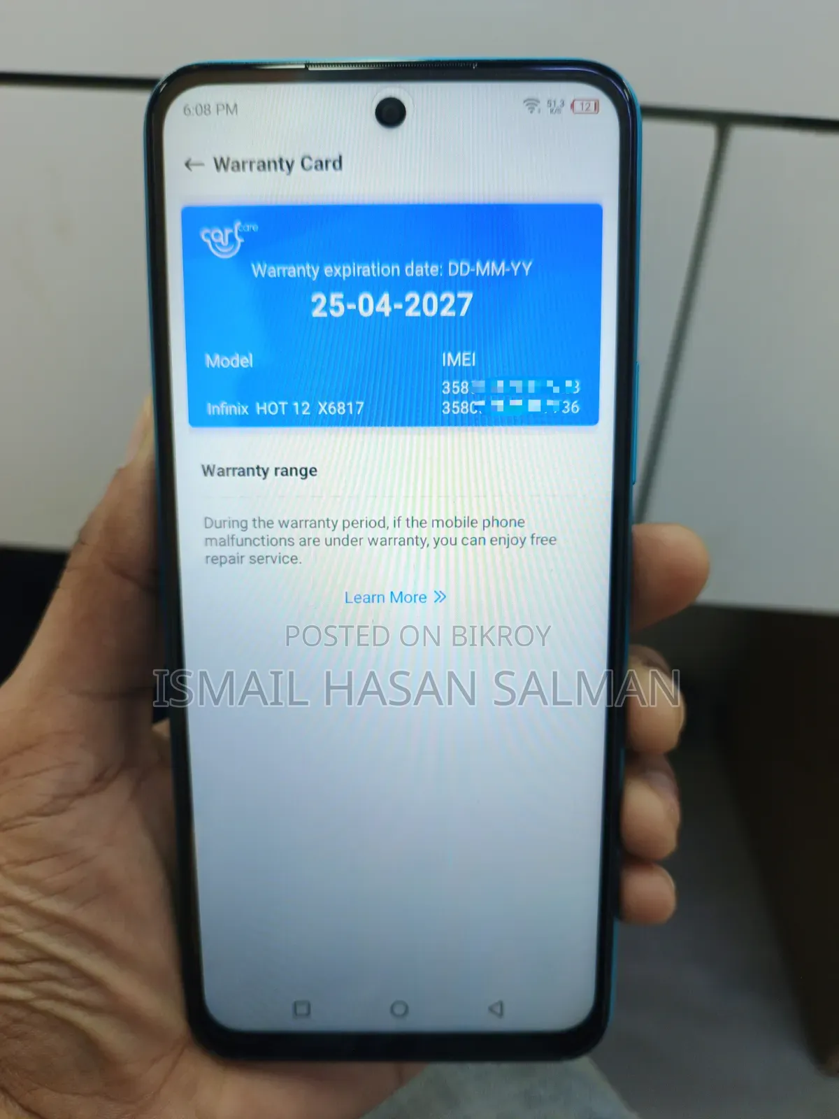 Infinix Hot 12 128 GB Blue