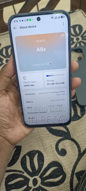 Oppo A6x 64 GB Black