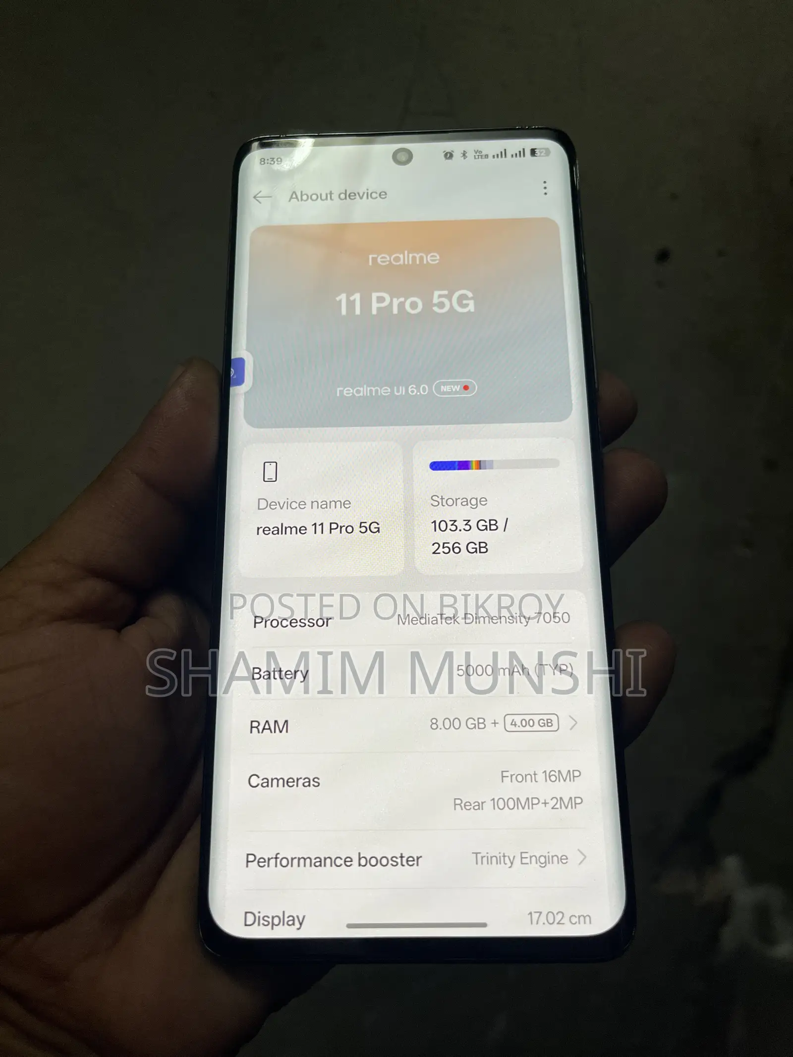 Realme 11 5G 256 GB Black