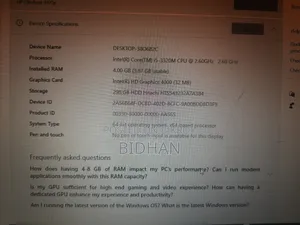 Laptop HP EliteBook 8470P 4GB Intel Core I5 HDD 500GB