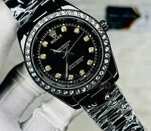 Luxury Stone Embedded Diamond Edition Stainless Steel Watch