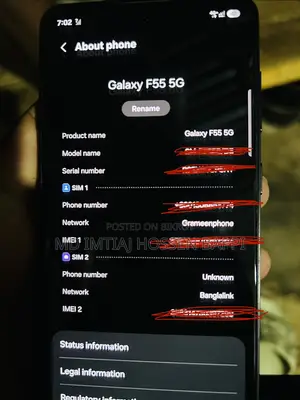 Samsung Galaxy F55 256 GB Black