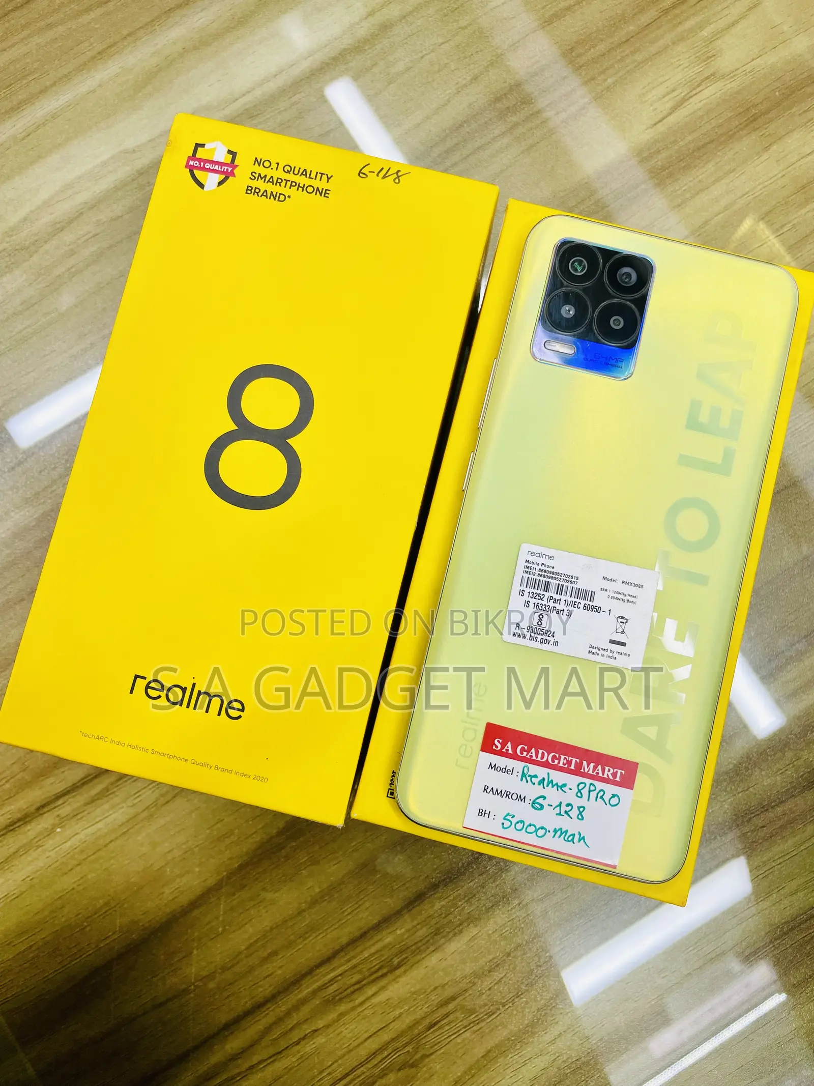 Realme 8 5G 128 GB Yellow