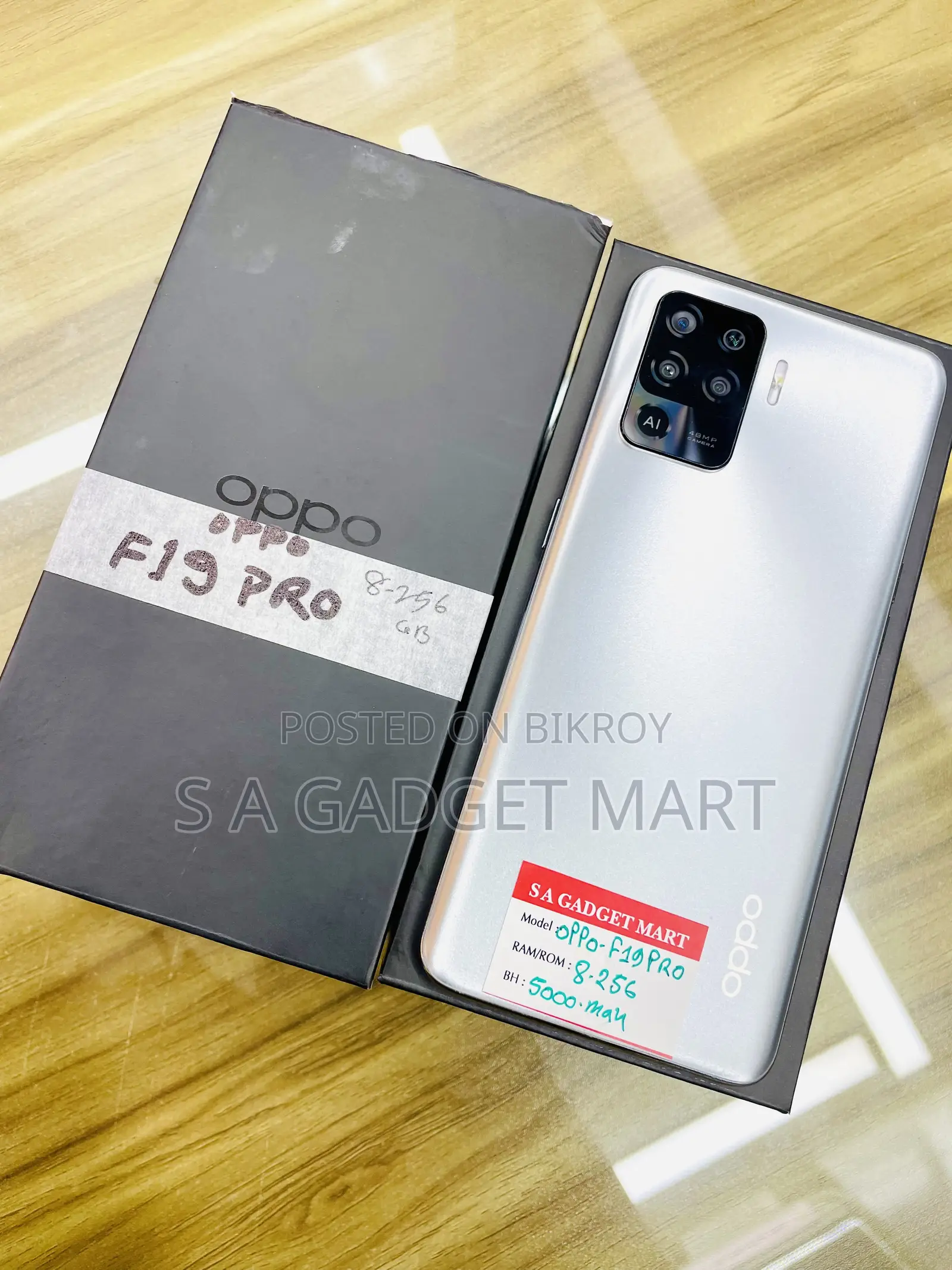 Oppo F19 Pro 256 GB Silver