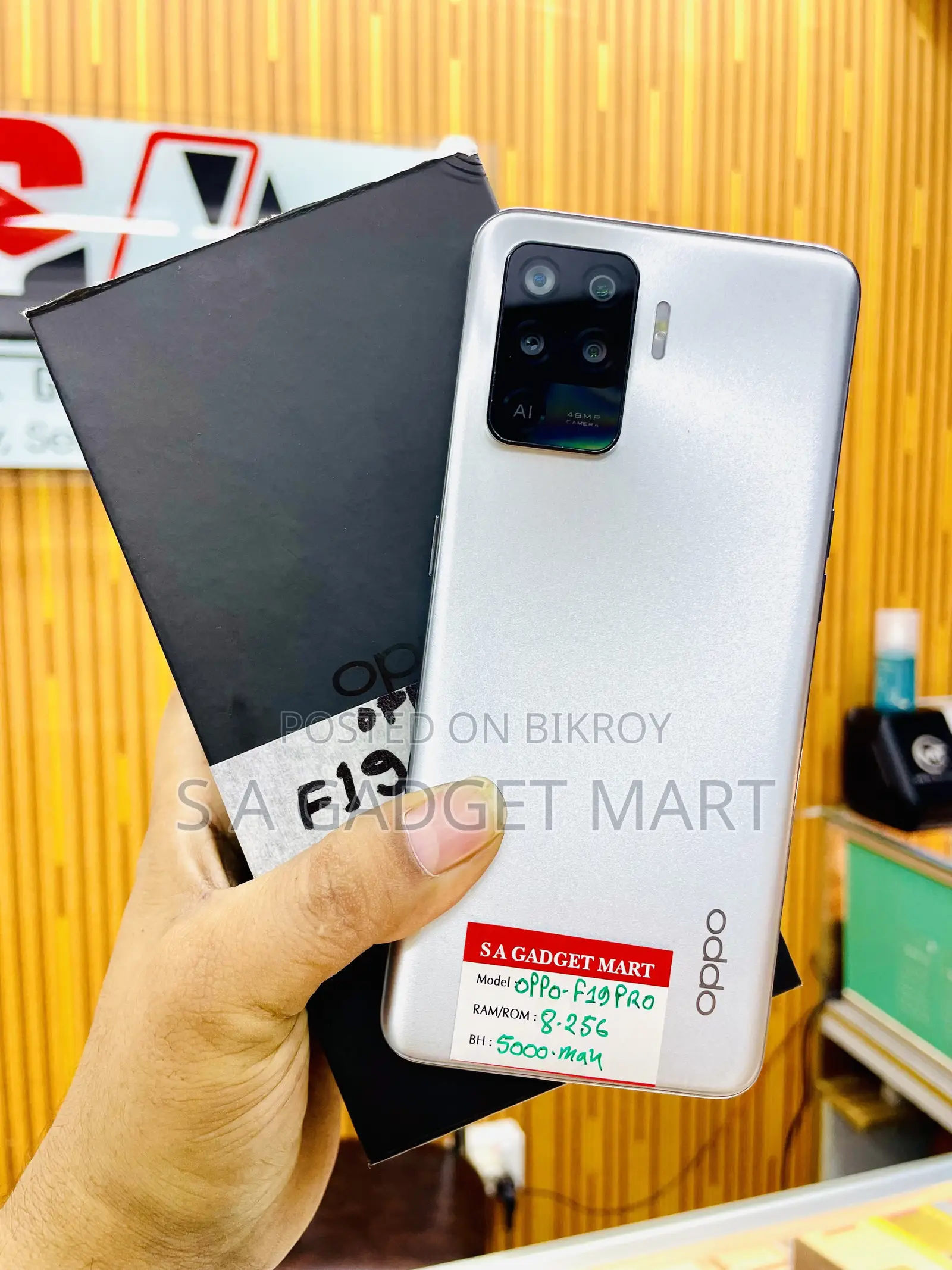 Oppo F19 Pro 256 GB Silver