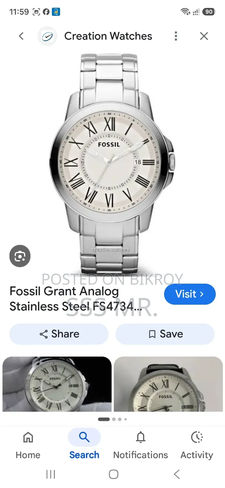 Original Fossil Watch Sell