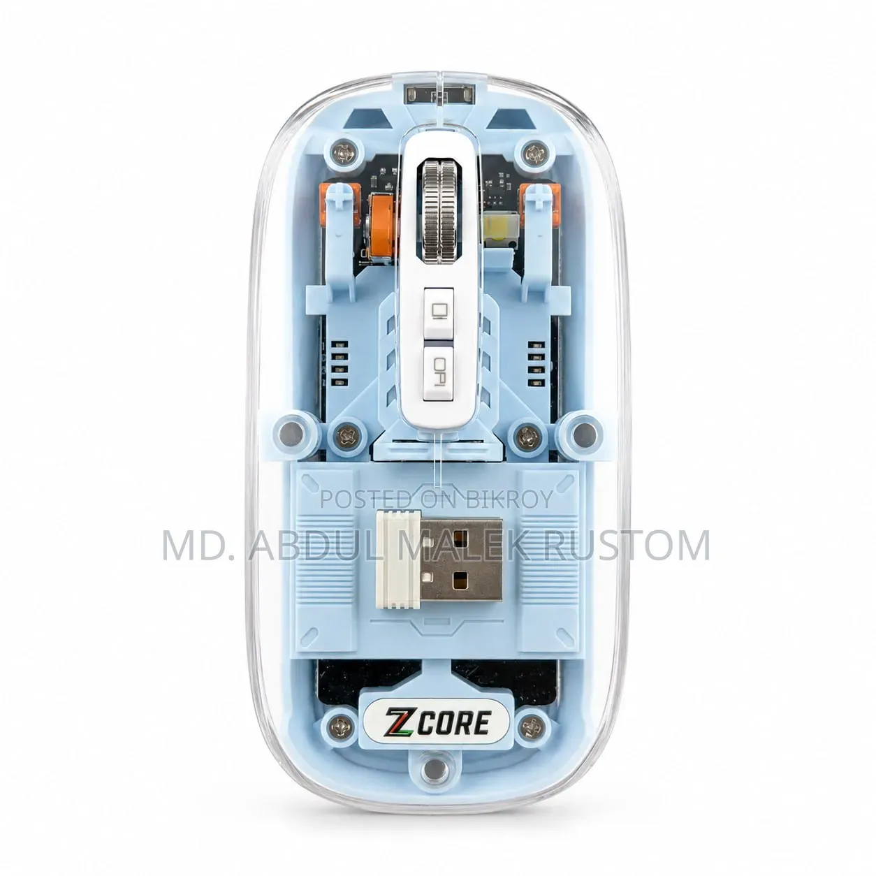 Transparent Wireless Mouse – Futuristic Stylish!