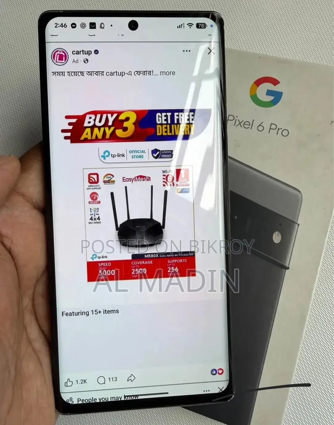 Google Pixel 6 Pro 256 GB Black