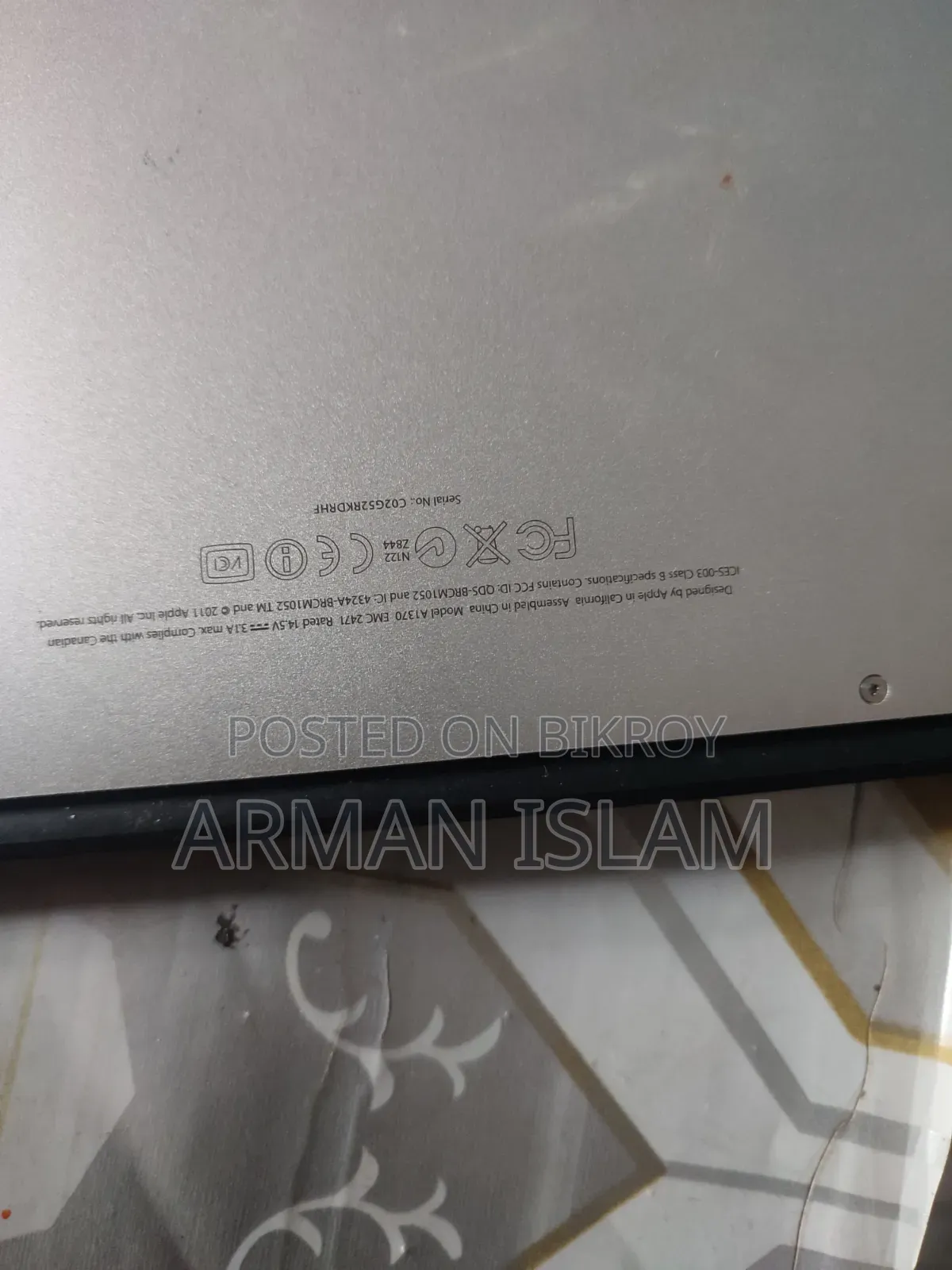 Laptop Apple MacBook Air 8GB Intel Core I5 SSD 128GB