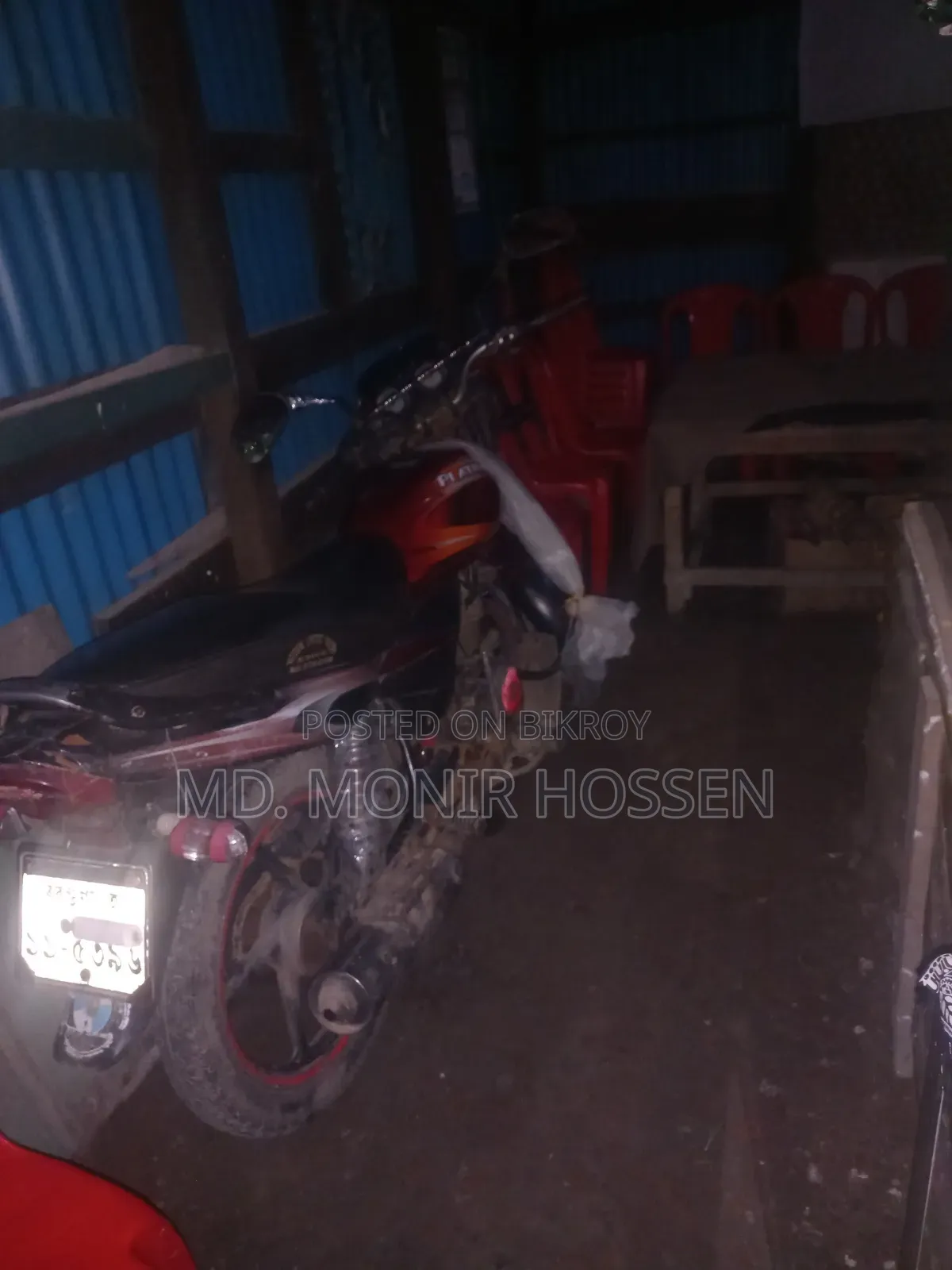 Bajaj Platina 100 2017 Red