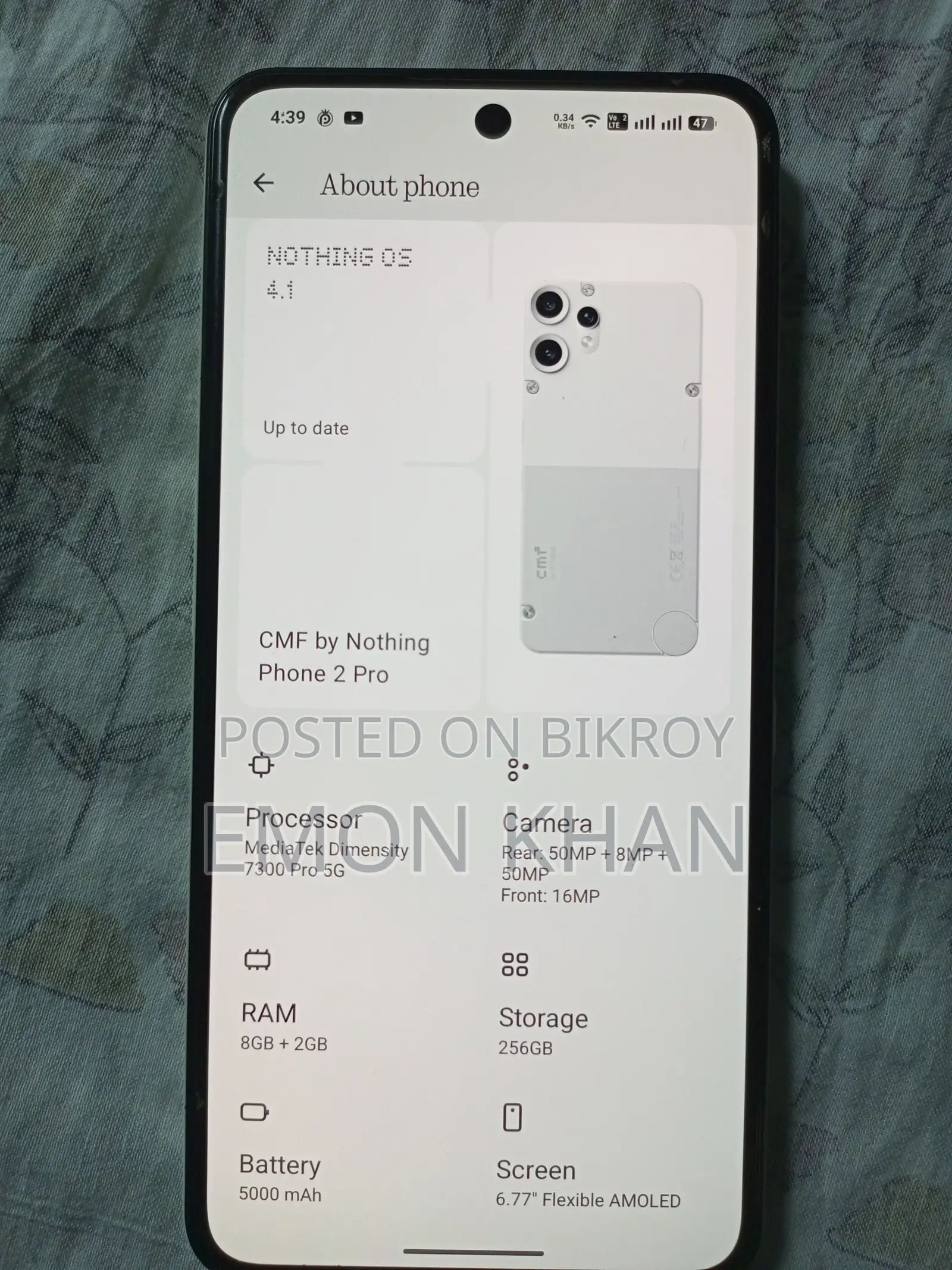 Nothing Phone CMF Phone 2 Pro 256 GB White