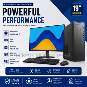New Desktop Computer Gigabyte GB-BACE-3010 8GB Intel Core I5 SSD 128GB