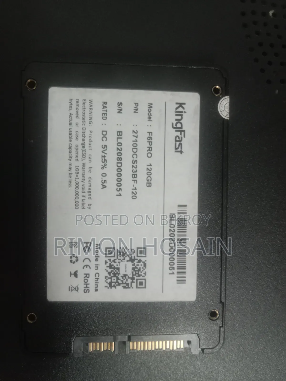 SSD 120gb Kingfast Brand