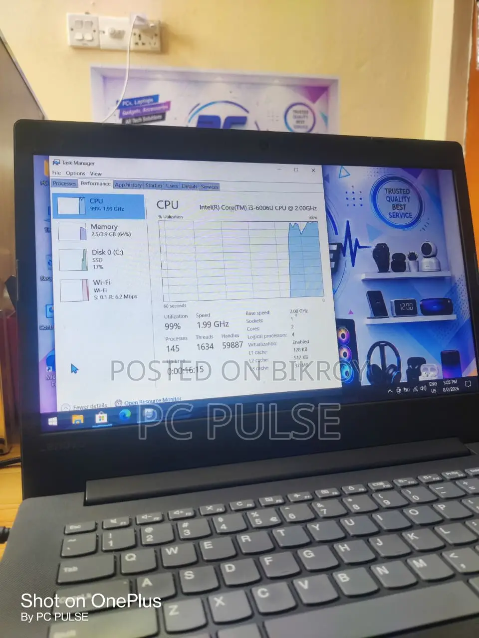 Laptop Lenovo IdeaPad 130 4GB Intel Core I3 SSD 6T