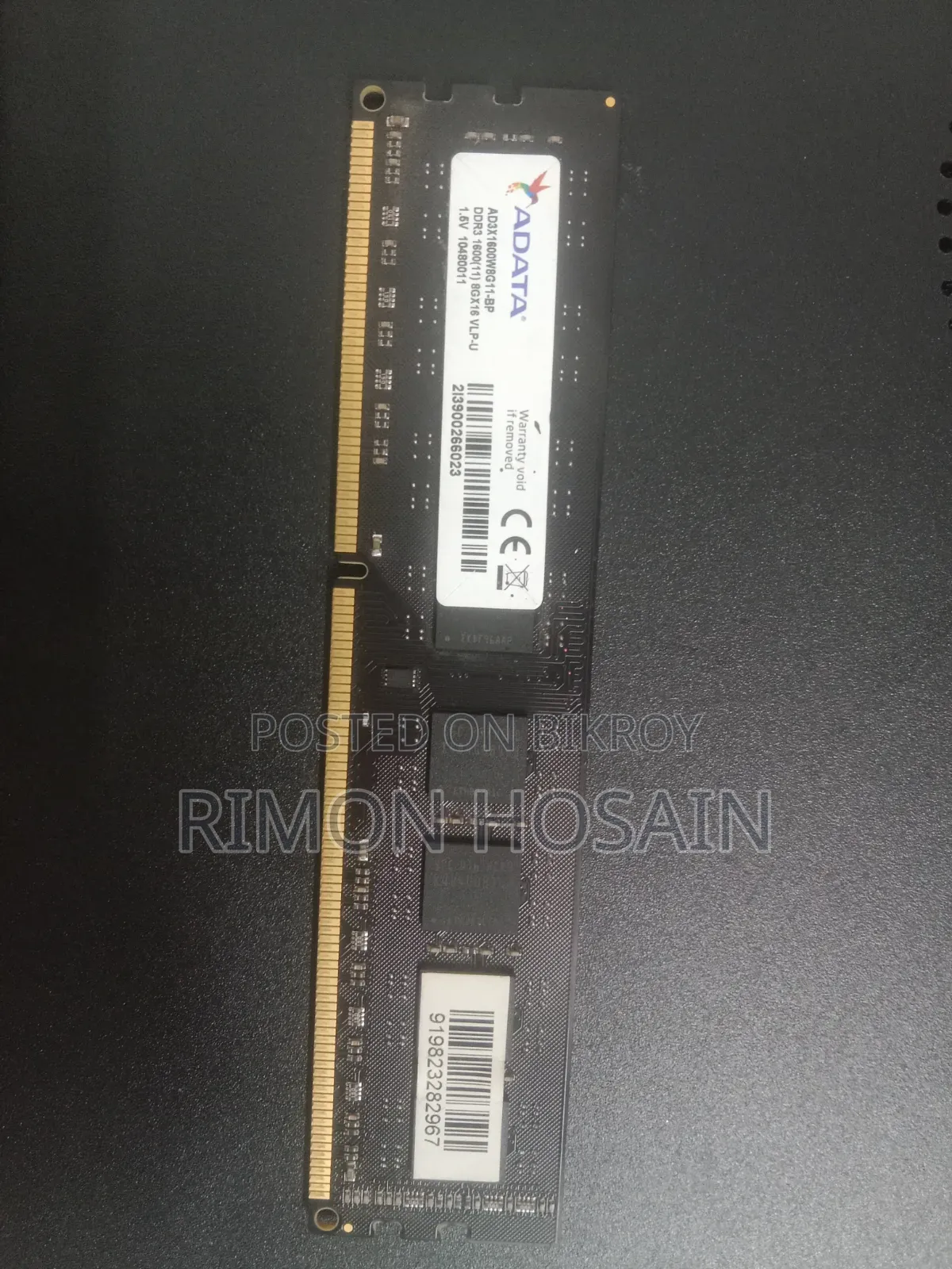 DDR3 8GB Ram Adata