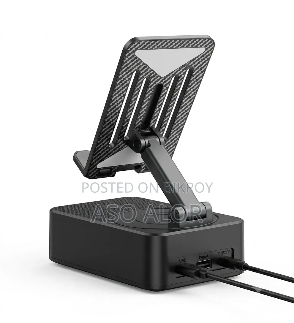 WYS-2301BT Bluetooth Speaker + Foldable Phone Stand | ২ ইন ১ |