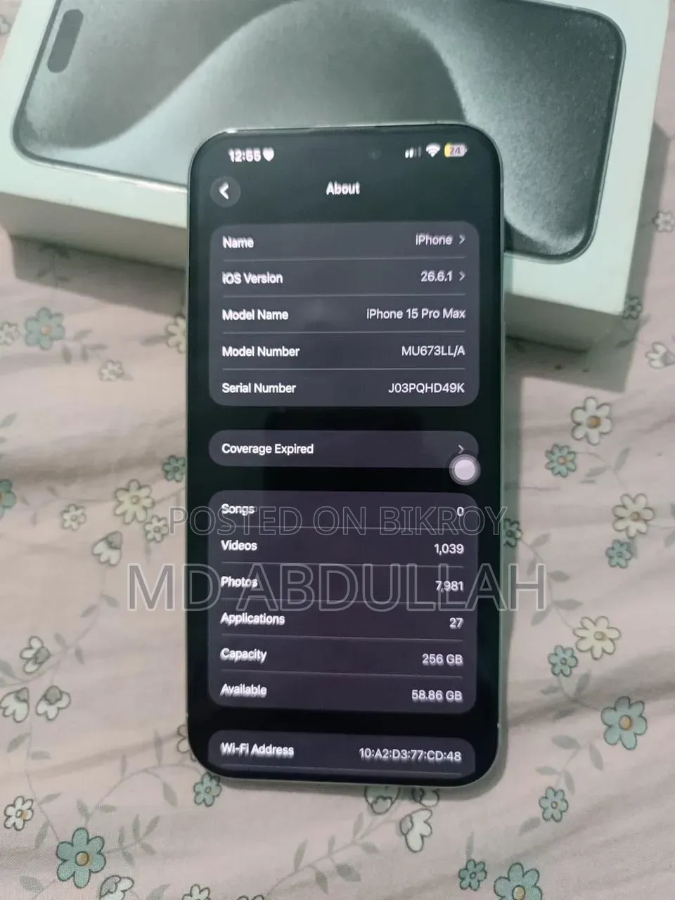 Apple iPhone 15 Pro Max 256 GB White