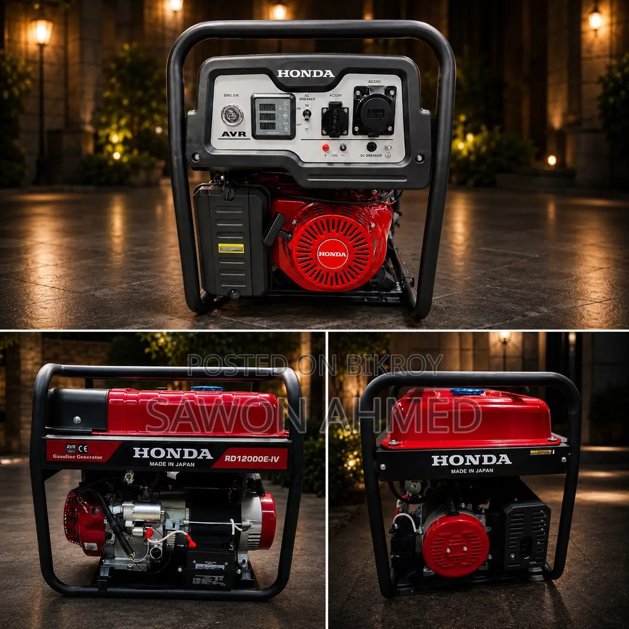 HONDA Brand Ar 10kw 12kva Gasoline Generator