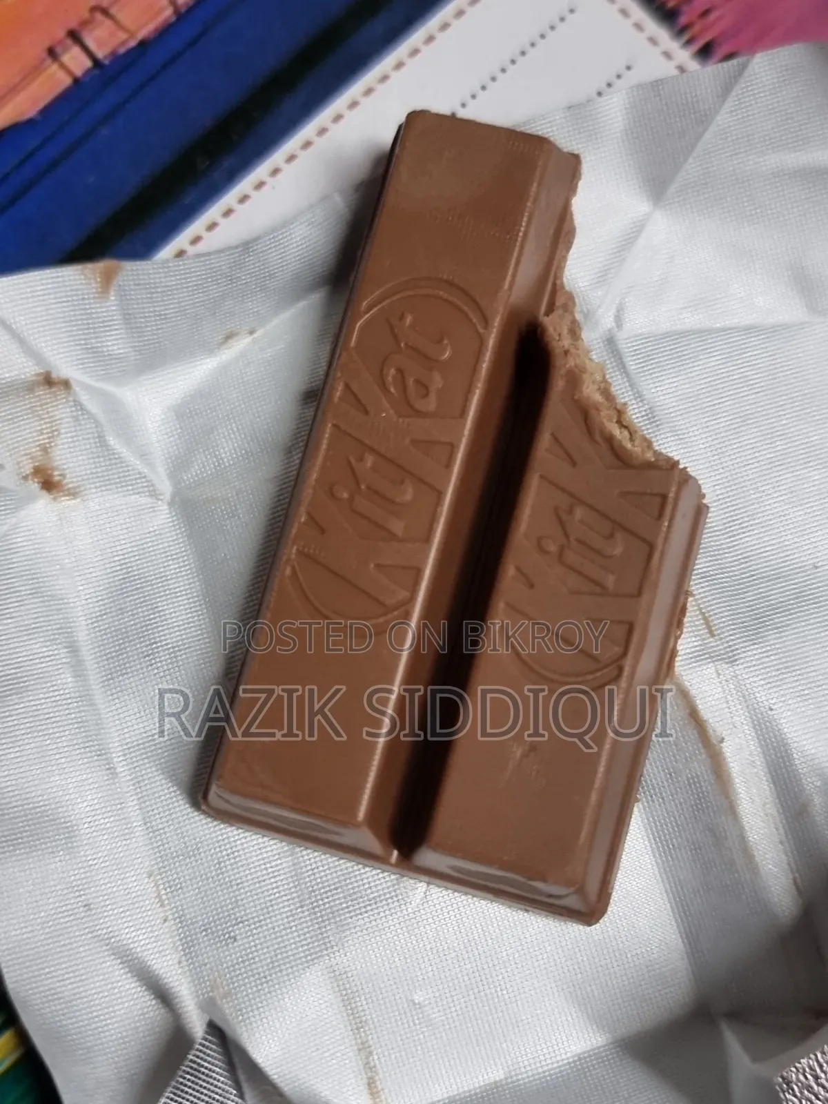 Used Halfly Eaten KitKat