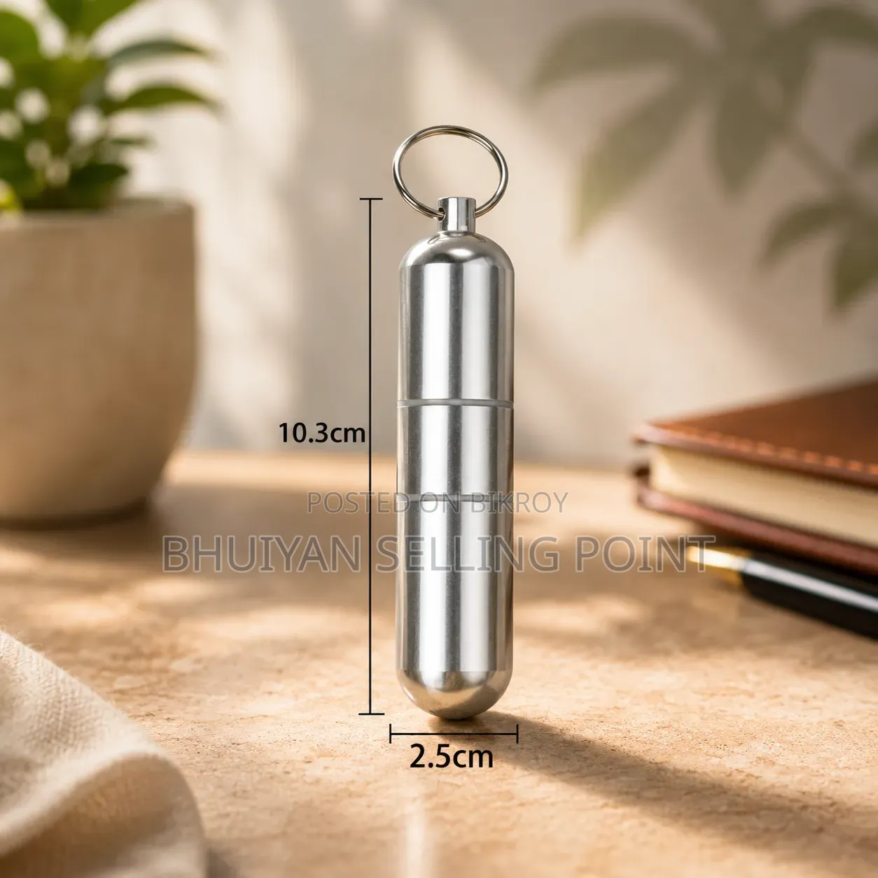 Waterproof Silver Cigarette Case