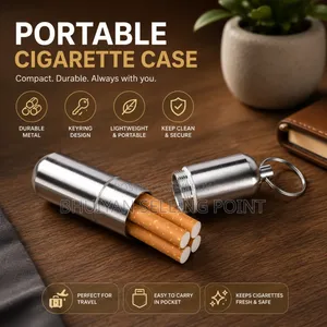 Waterproof Silver Cigarette Case
