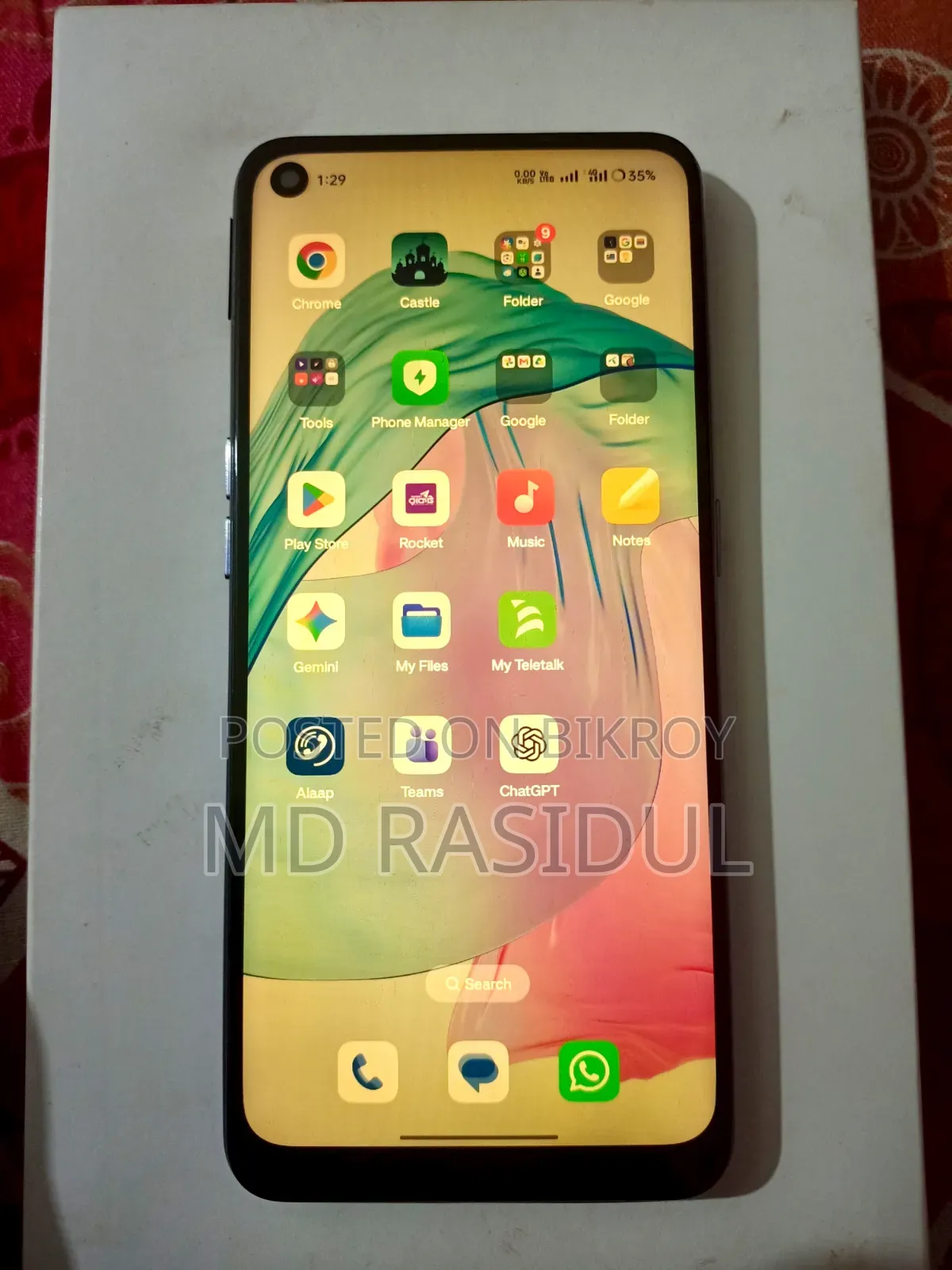 Oppo F19S 128 GB Silver