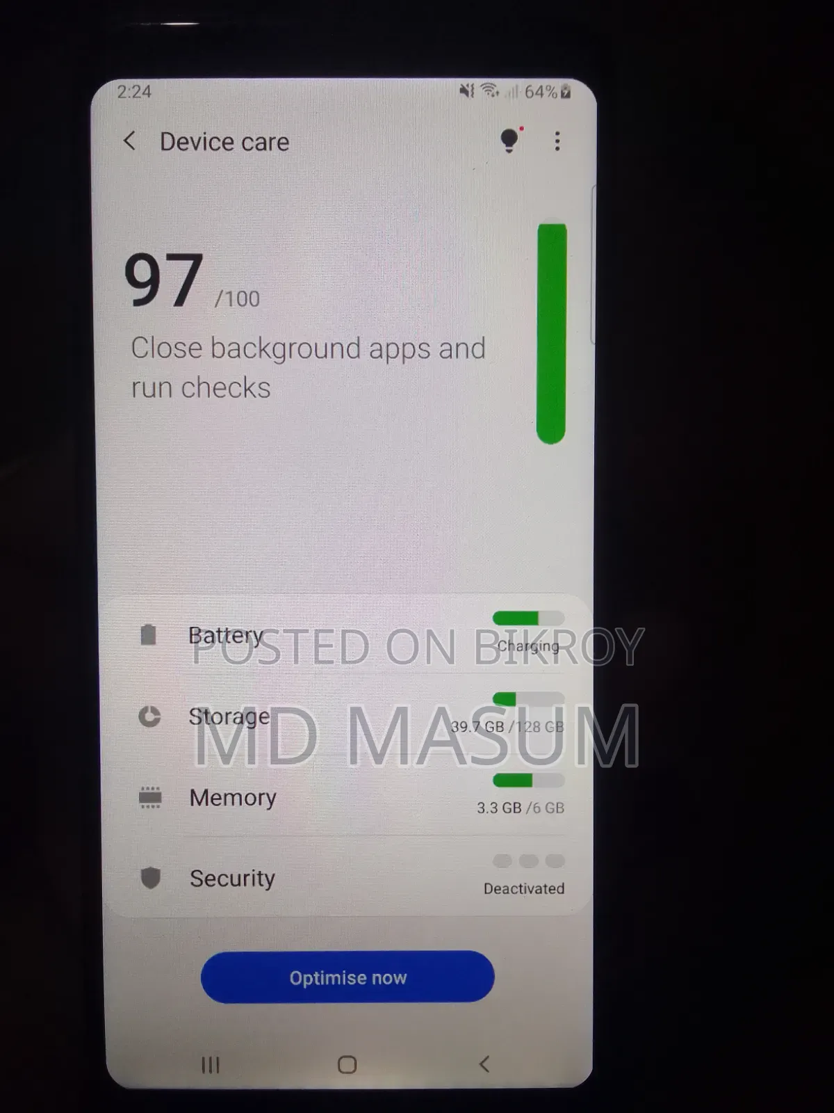 Samsung Galaxy S9 Plus 128 GB Black