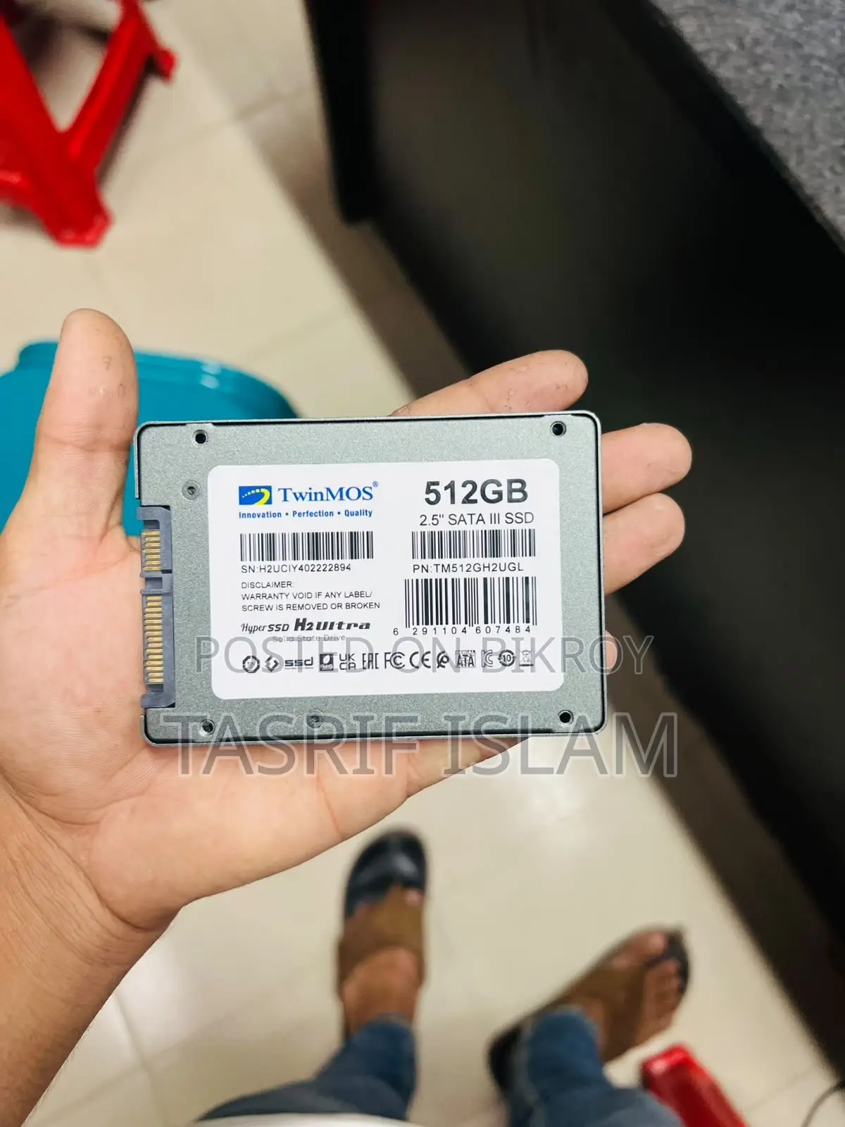 TwinMOS 512GB SSD বিক্রি হবে — ৫,৫০০৳ (দাম কমানো যাবে)