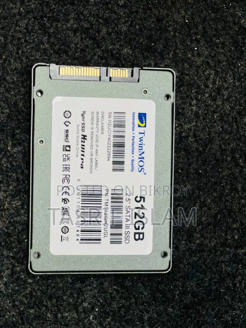 TwinMOS 512GB SSD বিক্রি হবে — ৫,৫০০৳ (দাম কমানো যাবে)