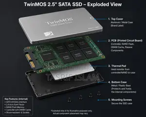 TwinMOS 512GB SSD বিক্রি হবে — ৫,৫০০৳ (দাম কমানো যাবে)