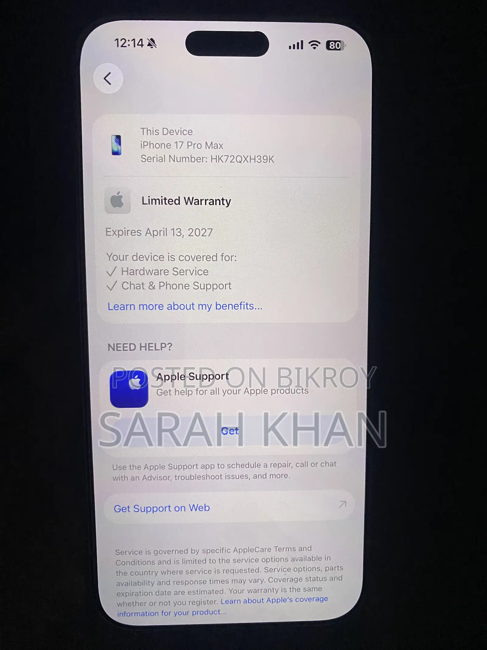 Apple iPhone 17 Pro Max 256 GB Silver